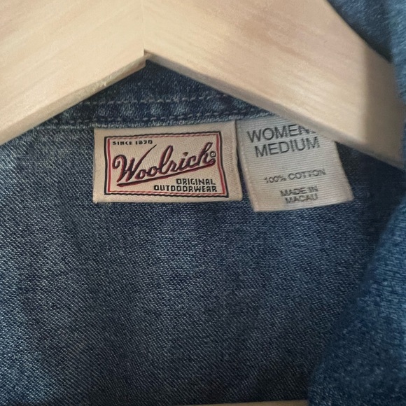 Woolrich Blue Denim Vest - Picture 3 of 5